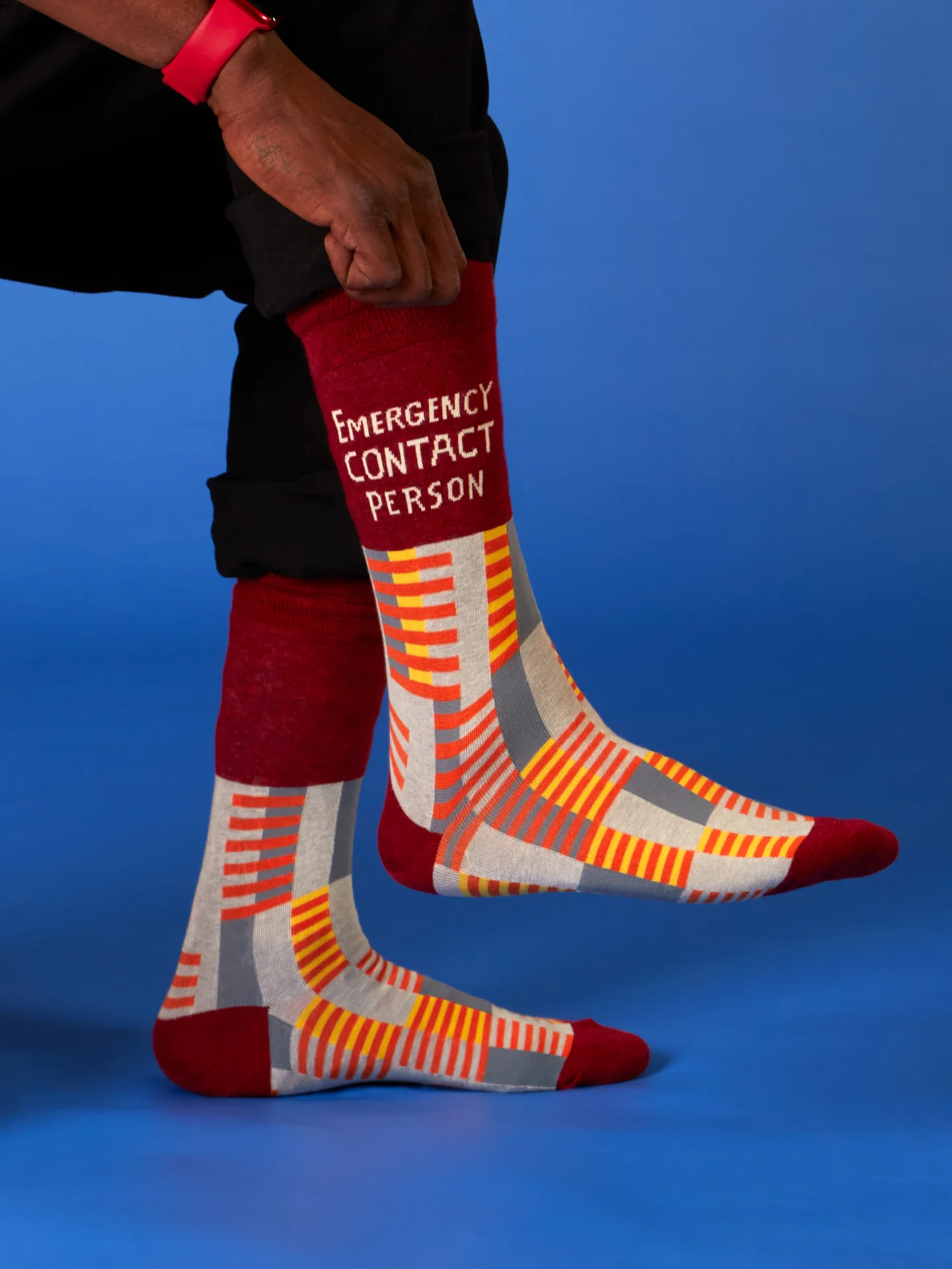 Emergency Contact Person M-Crew Socks - Image 3