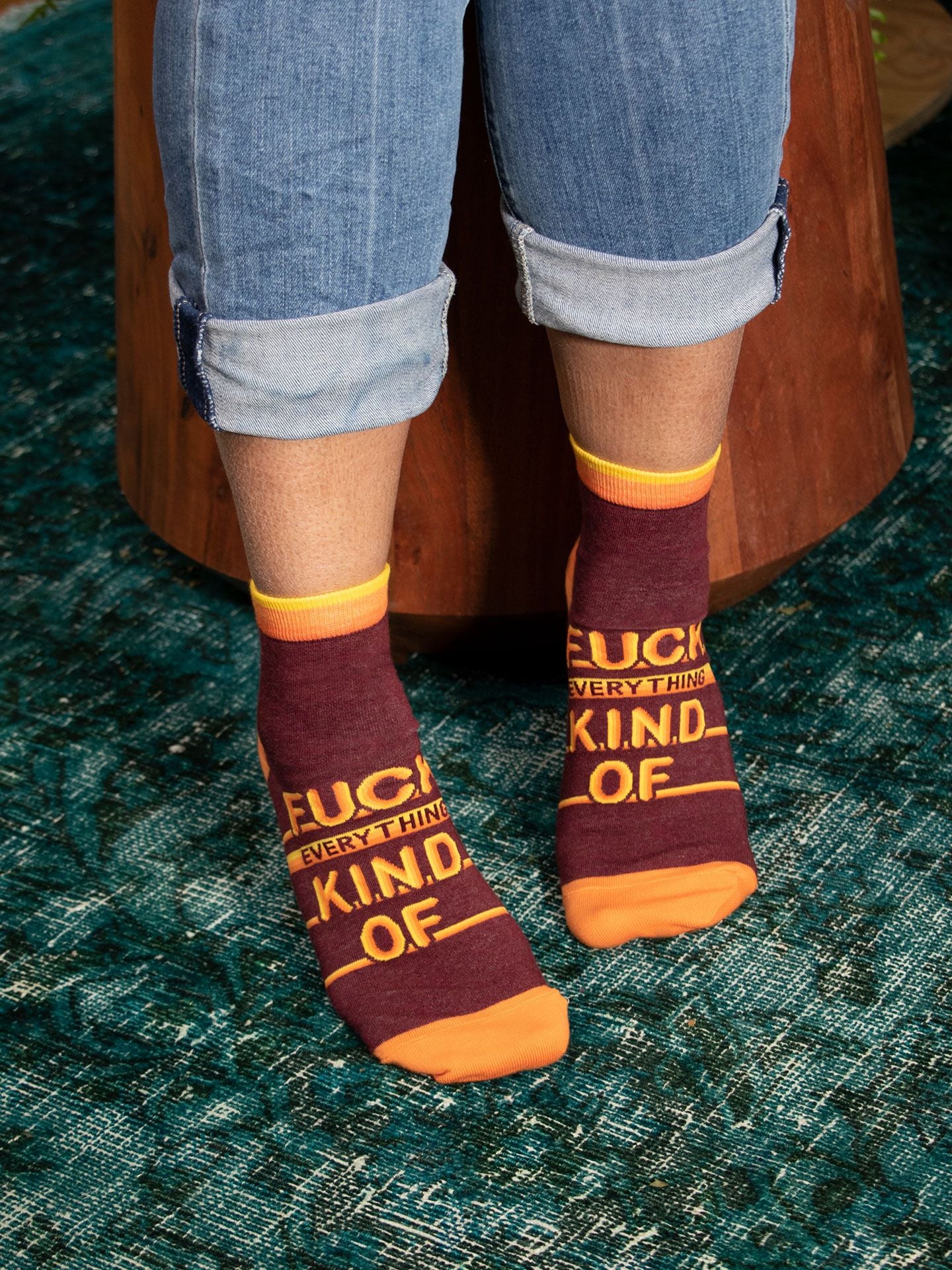 Fuck Everything Kind Of W-Ankle Socks - Image 5
