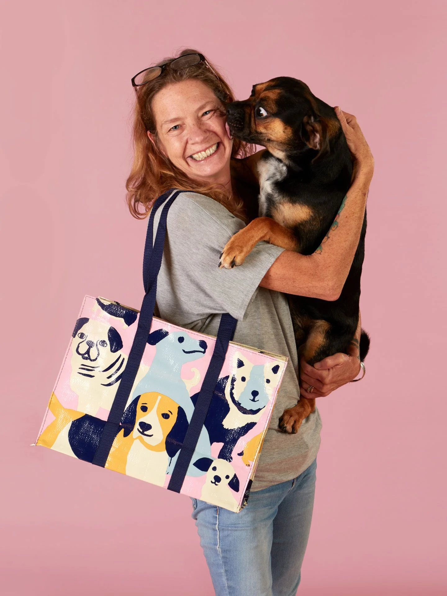 Happy Dogs Shoulder Tote - Image 3