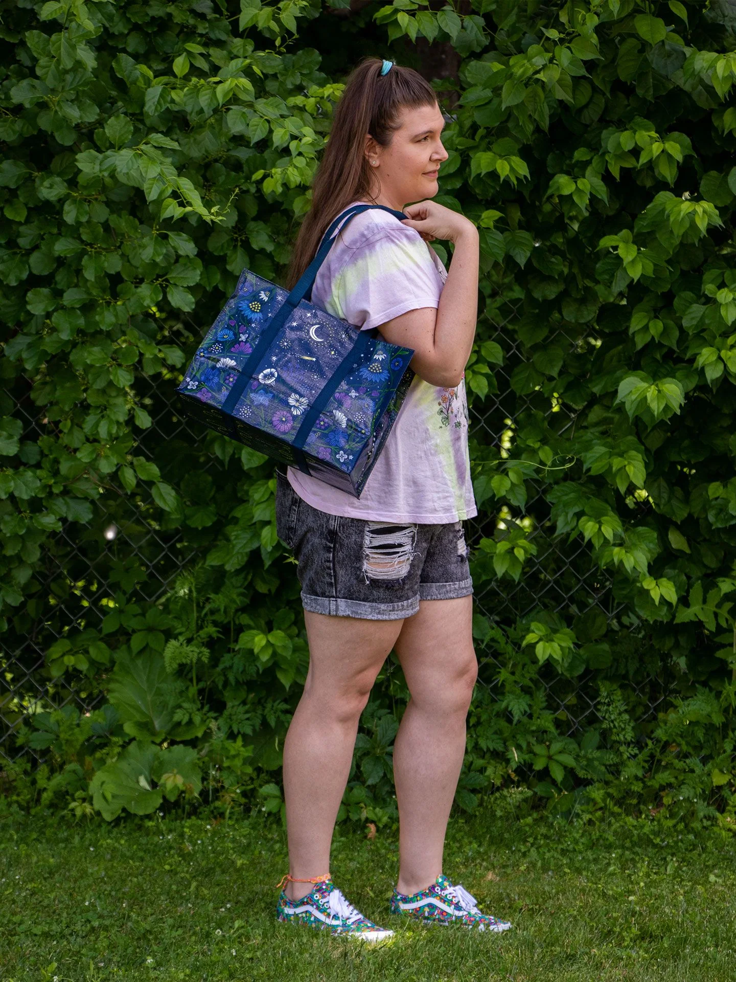 Starry Garden Shoulder Tote - Image 4
