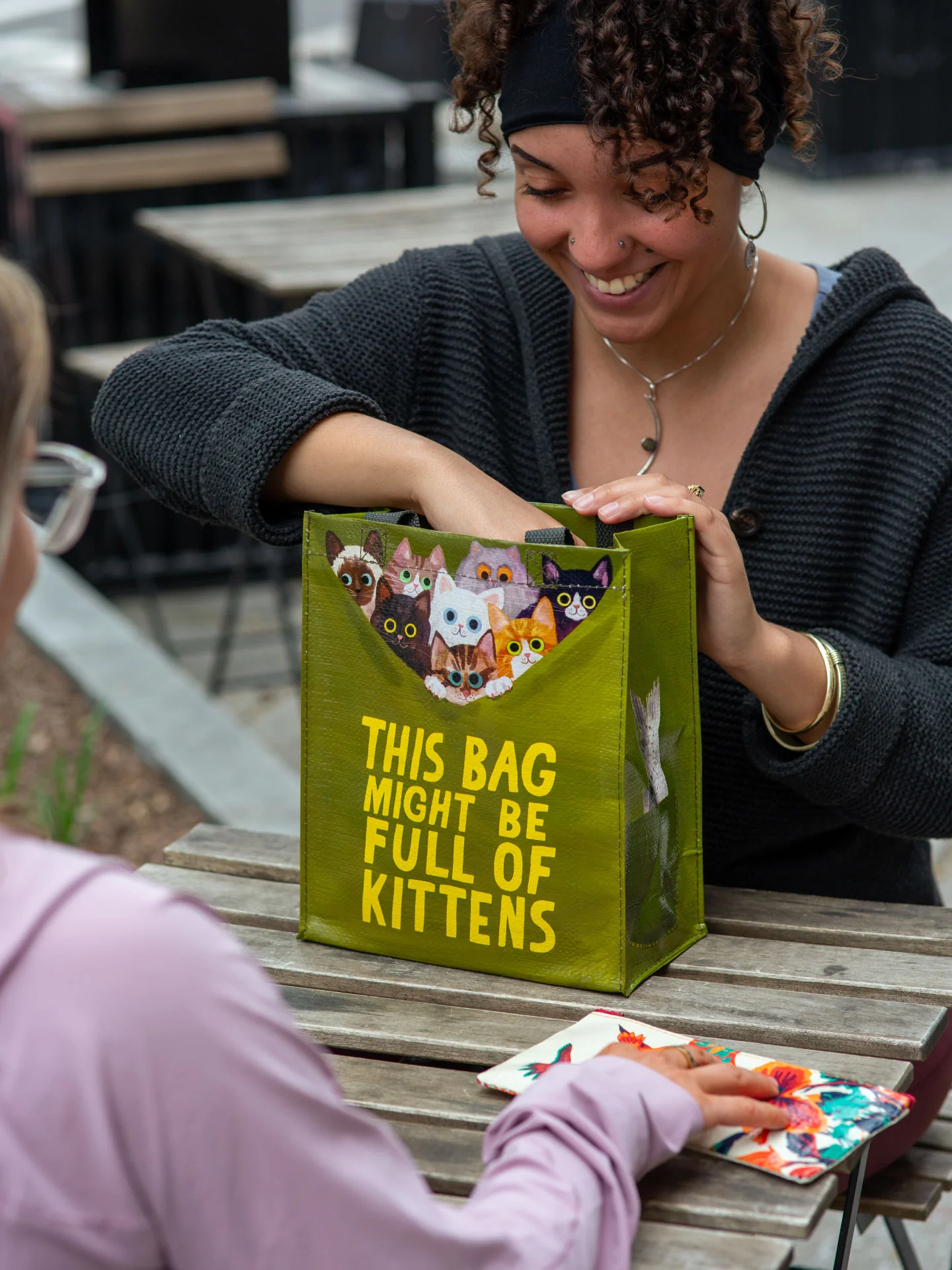 This Bag Might Be Full Of Kittens Handy Tote - Image 4